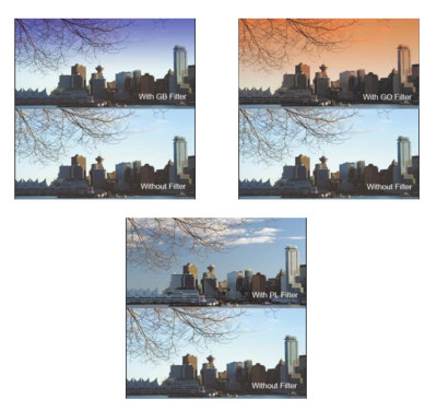 Cavision 4x4 Resin Filter Kit Set Of 3 (Grad Blue, Grad Orange & Grad ND)