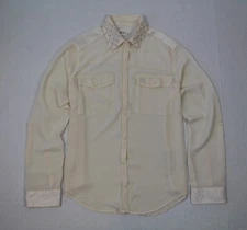 NWT ABERCROMBIE & FITCH WOMEN'S SHINE COLLAR SHIRTS SIZE S, M, L