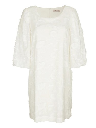 Alba Moda Kleid weiss in floraler 3D-Optik Gr. 48 0822332408 - Bild 2 von 4