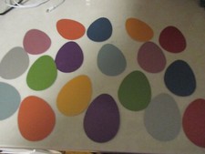 Egg Die Cuts, Easter Egg , Shimmer Cardstock Jewel Tones 9 colors Punchies 3"