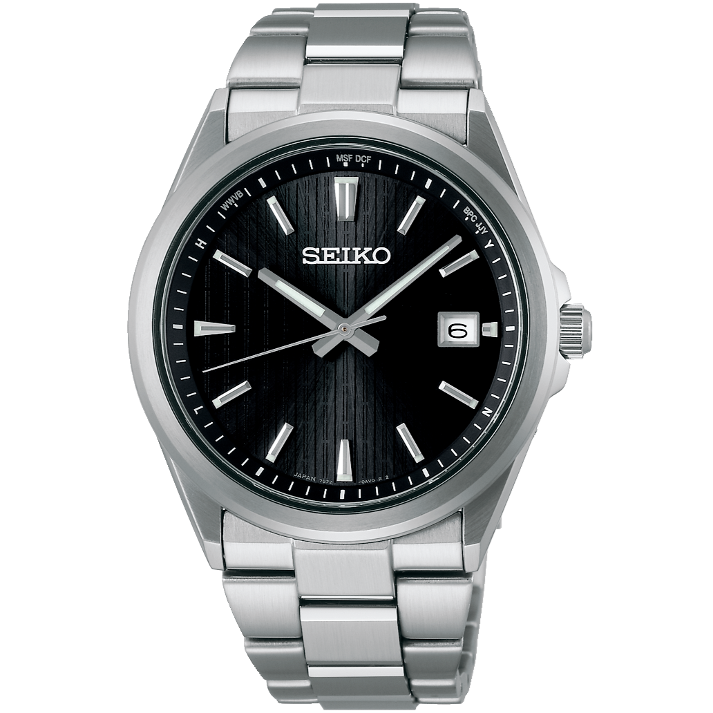 SEIKO SELECTION SBTM351 Stainless Steel Radio Solar Watch Black