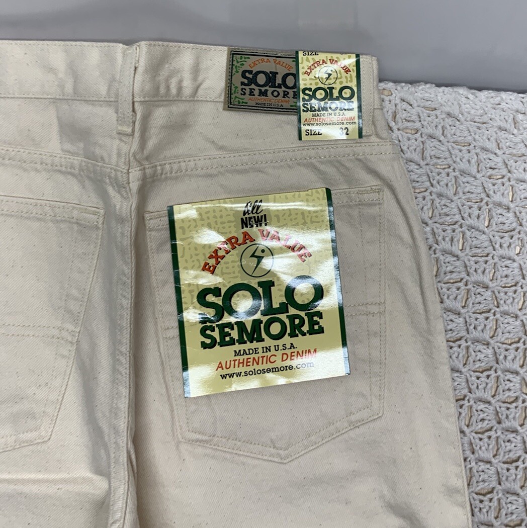 Vtg 90s Solo Semore Jeans Mens Tag 32 Approx 30x33 Wide