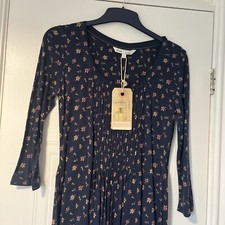 Fat Face Leaf Design Dress Size 8 BNWT
