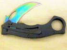 Mtech Rainbow Karambit features an aluminum handle with G-10 inserts  — photo 5