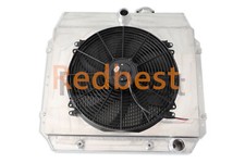 Alum 3rows Radiatorshroudfan For 1949-1954 Chevy Bel Air Sedan Coupe V8 4954