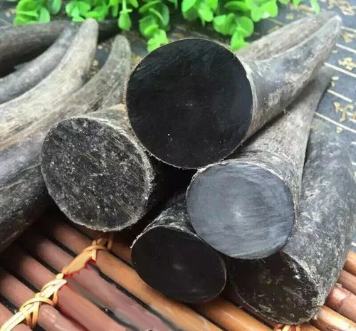 5 Pcs Black Buffalo Horn Tip Solid Blank Knife Handle Seal Stick Craft DIY 9003 - Picture 3 of 3