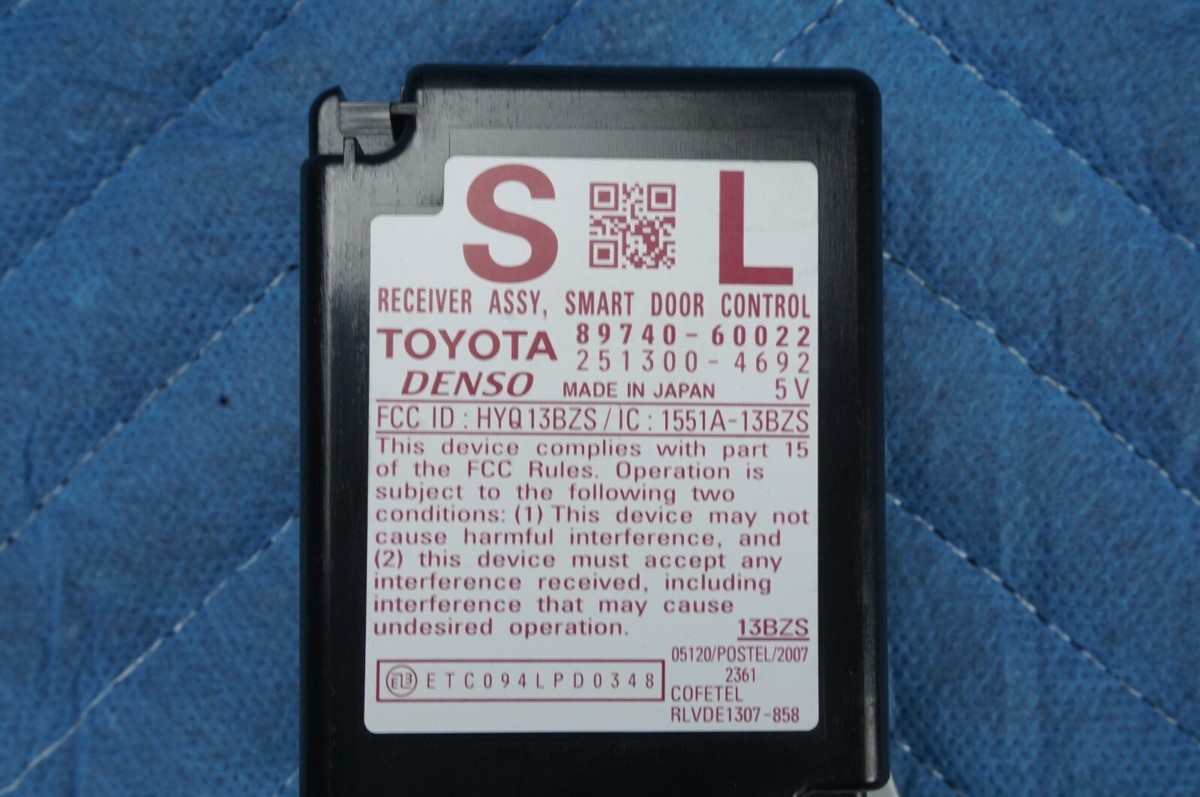 13 Lexus Lx570 Smart Door Control Module 89740-60022 for