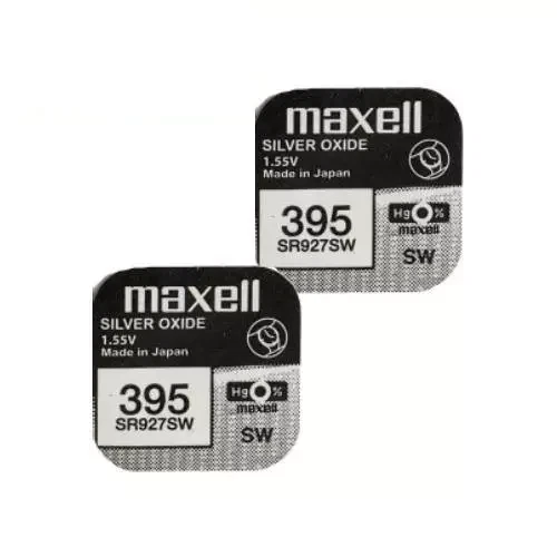 MAXELL SR927SW, 395  Silver Oxide Battery 1.55V made in Japan Expiry 06-2029