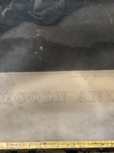 Ancien portrait encadré 1886 d'Abraham Lincoln et sa famille - Photo 9/10