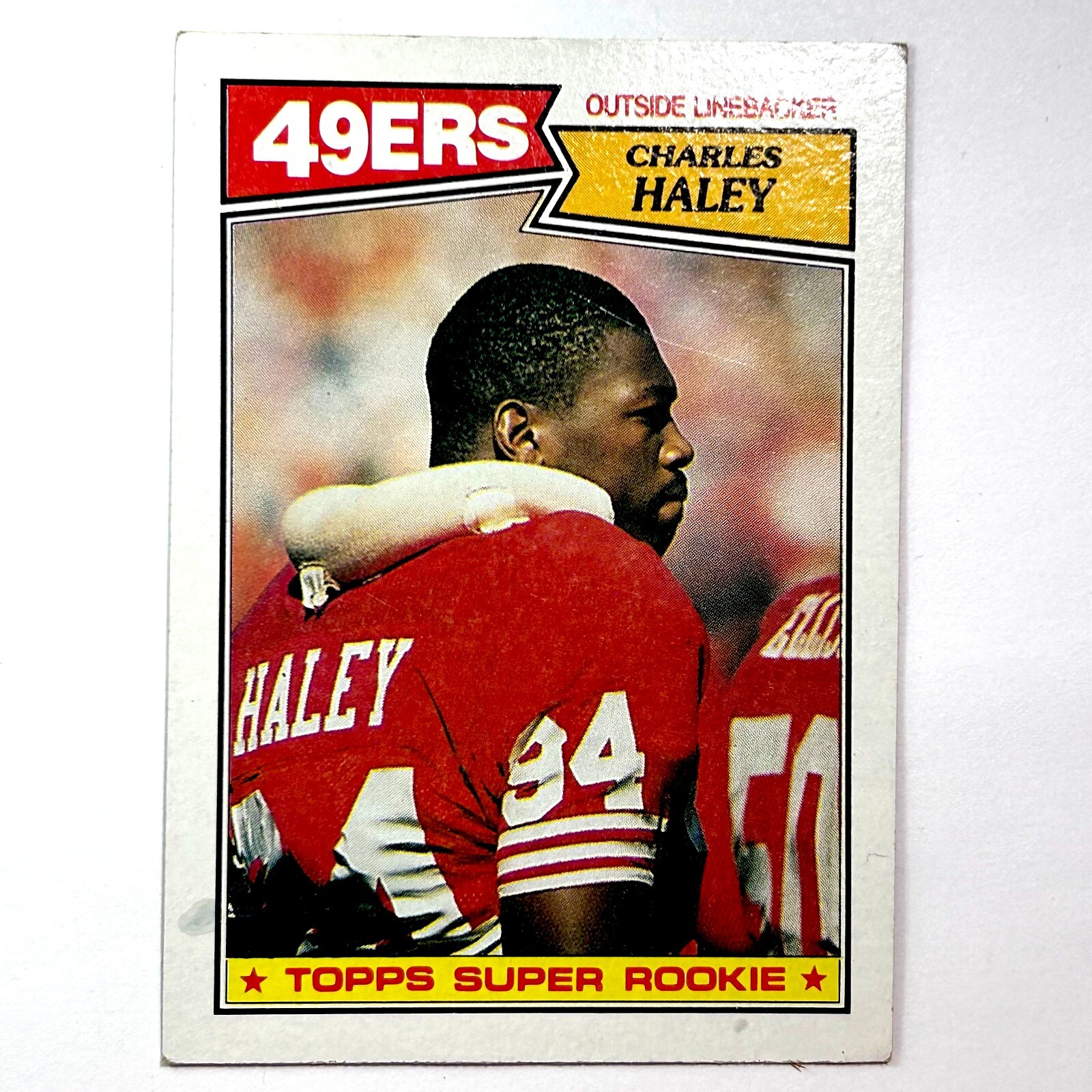 Charles Haley 1987 Topps Football Card #125 Super Rookie (RC)
