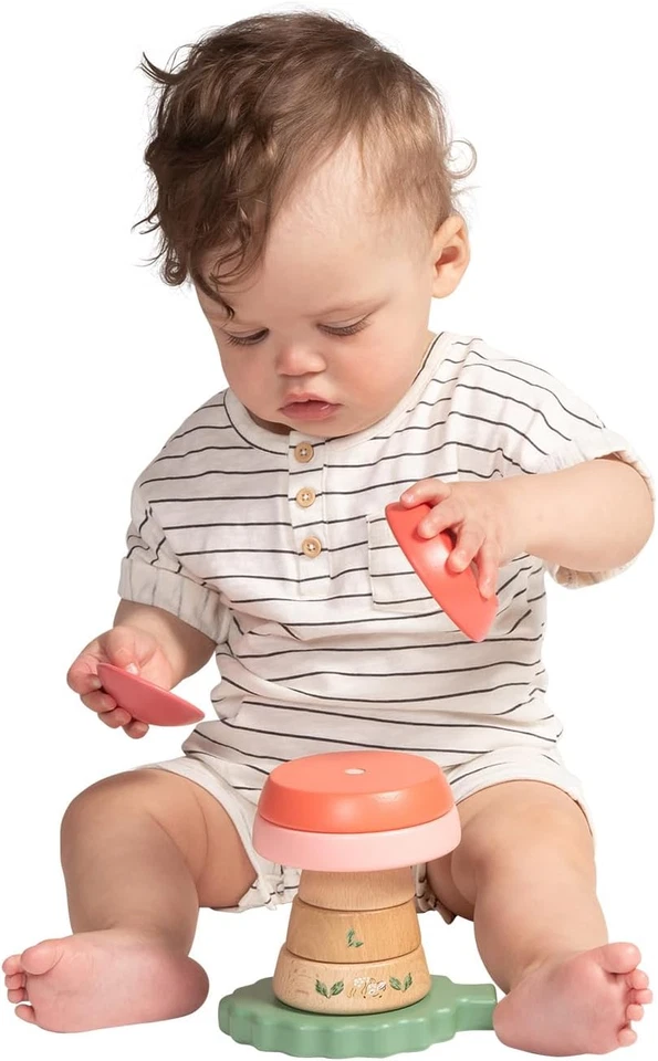 Магнитная деревянная игрушка-поганка в форме поганки Folklore Fun-Gi для младенцев 12 месяцев - Изображение 3 из 4