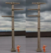 Diorama HO Scale Power Pole Kit Railway Scene Display Building Model Accessories