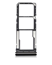 Dual Sim Card Tray Compatible For Xiaomi Redmi Note 8T / Note 8 Space Black 