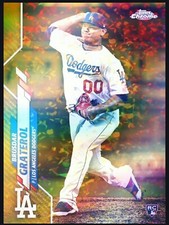 2020 Topps Bunt DIGITAL Brusdar Graterol Chrome Refractor Gold Base - Iconic