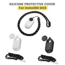 Silicone Protective Cover  Neck Lanyard For Insta360 GO 3 Camera Accessories