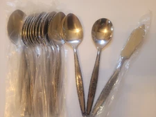 16 Teaspoons Stylecraft SYF2 Sugar Spoon ButterStainless Japan Black Rose New