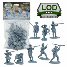 LOD Enterprises Plastic Figure Set LOD004 American Revolution Colonial Minutemen