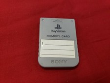 Sony PlayStation OEM Official 1 PS1 PSX Memory Card SCPH-1020 - GRAY - TESTED 