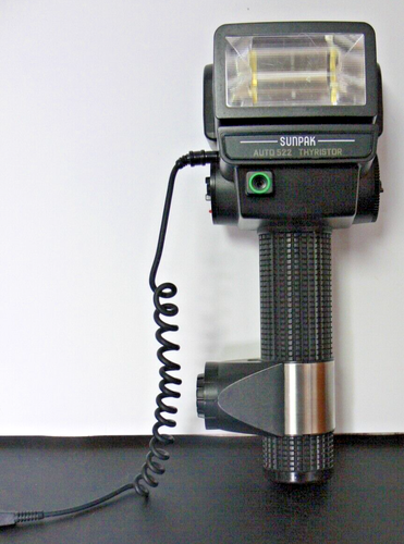 Sunpak 522 Flash attacco maniglia tiristore (solo corpo) ottime condizioni