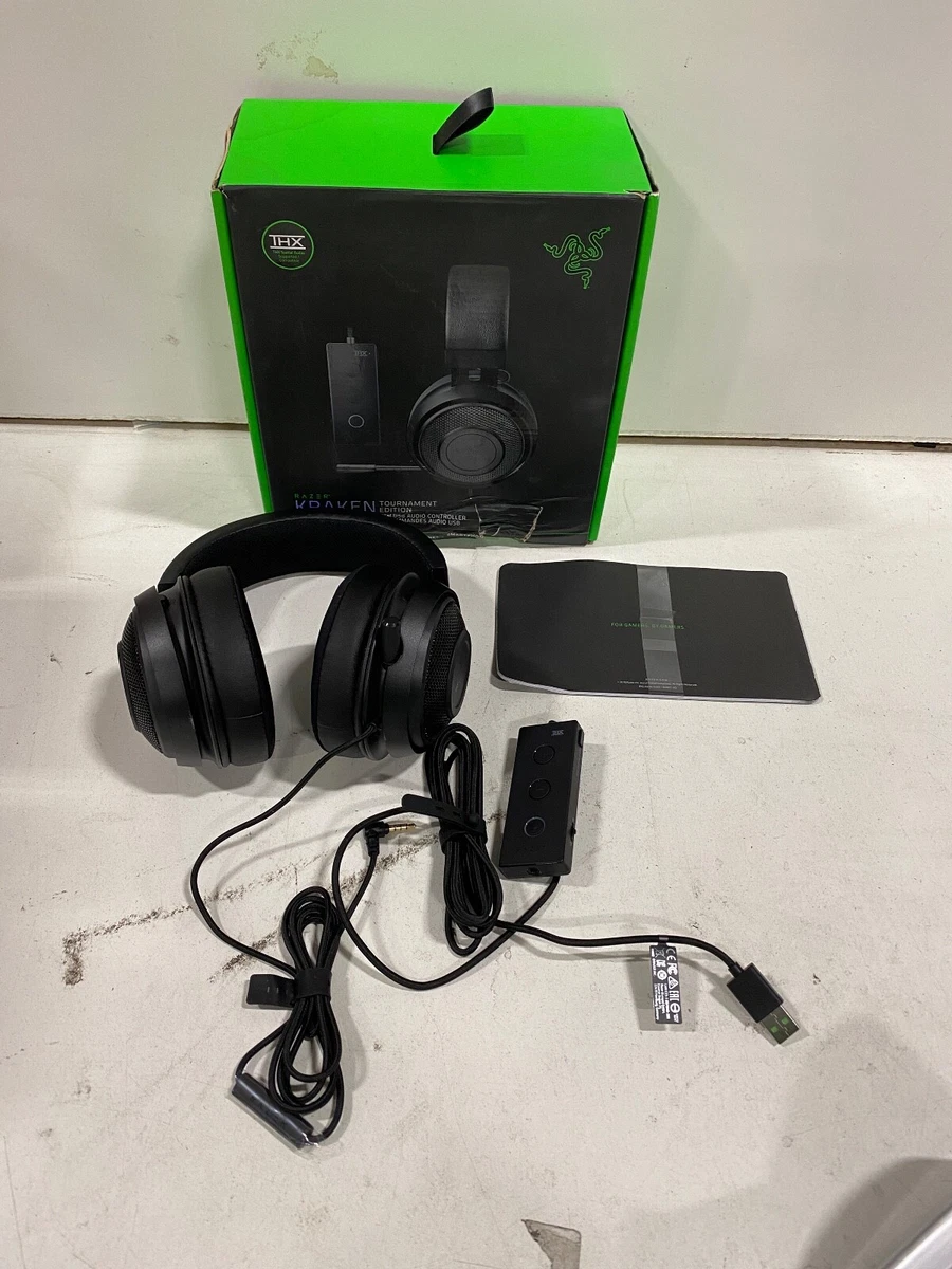 Razer Kraken Tournament Edition THX 7.1 Auriculares para juegos de sonido  envolvente: micrófono retráctil con cancelación de ruido - USB DAC - para