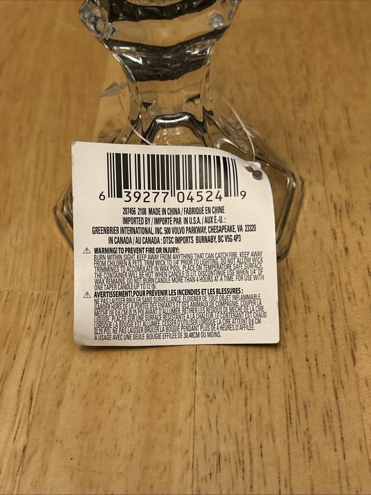 Luminessence Glass Candle Holder 4 inch - ALL BRAND NEW with TAGS