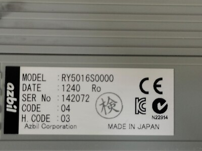 AZBIL RY5016S/ RY5016S0000 MODULE CONTROLLER | eBay