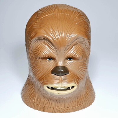  1995 Galoob Lucasfilm STAR WARS Transforming Head Playset CHEWBACCA & ENDOR
