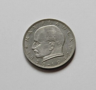 BRD: 2 DM 1960 J "MAX PLANCK", J. 392, prägefrisch/unc. - Bild 1 von 2