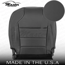 2010 - 2019 Fits Ford Taurus Driver Bottom Black Leather Seat Cover, Perforated
