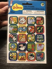 Dr. Seuss Foil Stickers Set 40 Piece NEW