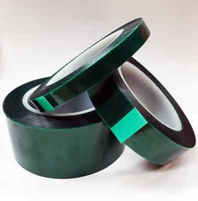 Powder Coating Masking Tape Green Polyester 1/8" X 72 Yds 2 Mil - 400F