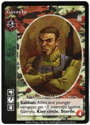 Gavrylo Blood Brothers Heirs to the Blood BCP 2020 V:TES VTES Vampire CCG