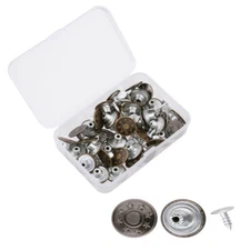 Jeans Button 40 Sets Metal Replacement Jeans Buttons Kits Tack Snap,Buttons Gift