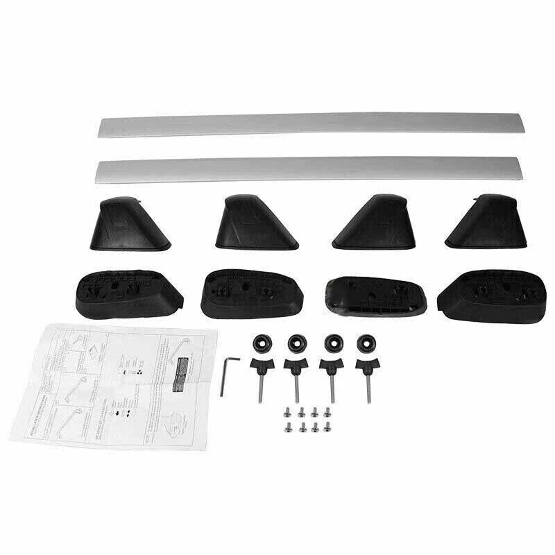 Barras transversales de aluminio 2 piezas rieles portaequipajes aptos para 08-11 Subaru Impreza 08-14 WRX Foto 3 de 4