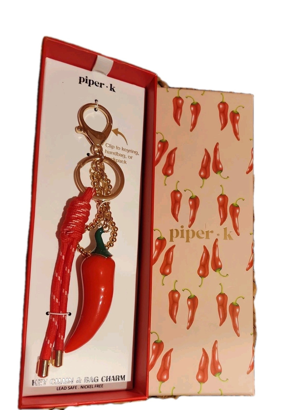 Piper K Spicy Red Chili Pepper Key Chain