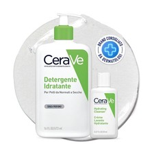 CeraVe Kit Detersione Detergente Idratante Viso Per Pelli da Normali a Secche