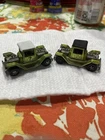 Hot Wheels 2 Redline T42 Green And Yellow With Repro Tops