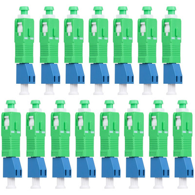 15-Pack SCAPC Male to LCUPC Female Singlemode Adapter Fiber Optic Connector FTTH