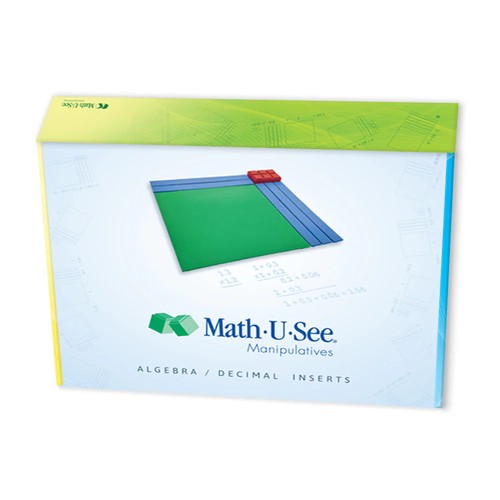 Math U See Manipulatives Algebra Decimal Insert Kit (Integer Block ...