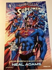 2016 Superman Coming of the Supermen Promo Promotional Poster Neal Adams 22x34