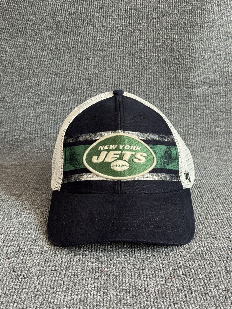 '47 Brand New York Jets Trucker Snapback Navy Green Mesh Back One Size Hat