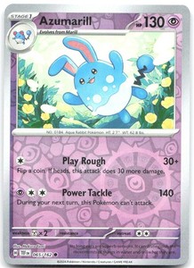 Azumarill 065/162 Reverse Holo Common Temporal Forces