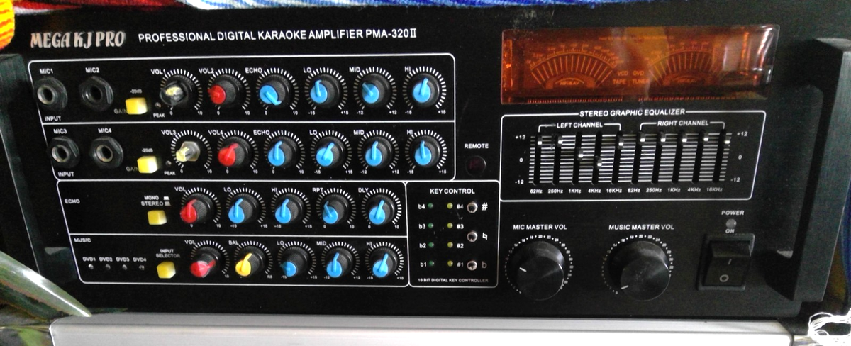 Mega KJ Pro Pma-320II 800W Professional Karaoke Mixing Amplifier