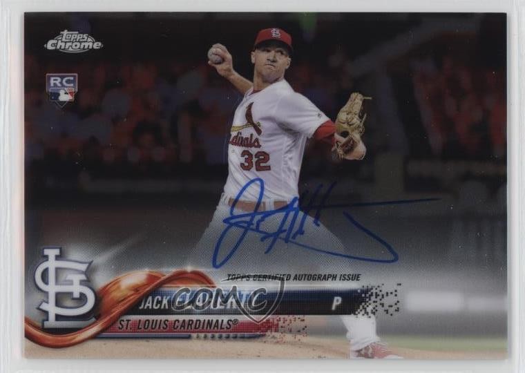 2018 Topps Chrome Rookie Auto Jack Flaherty #RA-JF Auto 0t2
