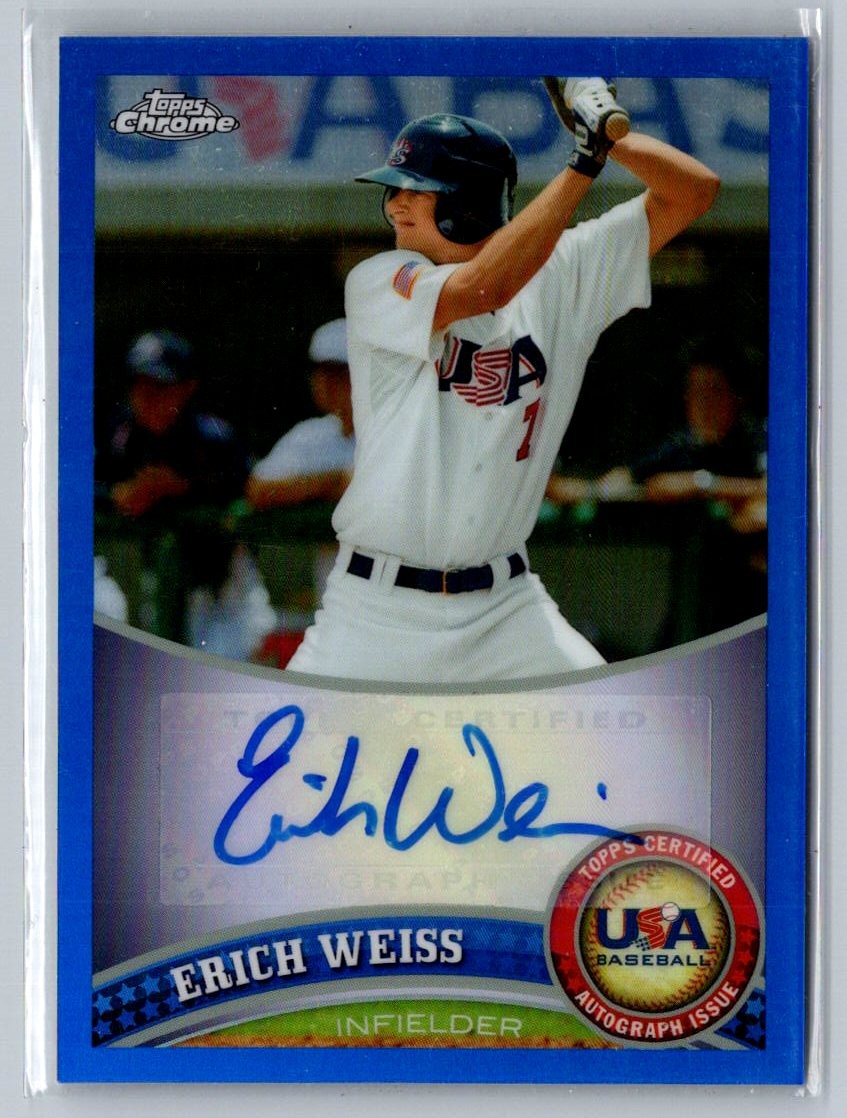 2011 Topps Chrome #USABB-22 Erich Weiss 65/99 Blue