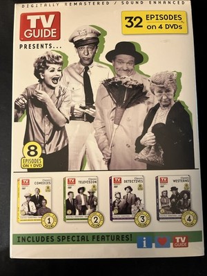 TV Guide Boxed 4-DVD Set Classic Comedies, Television, Detectives, and Westerns