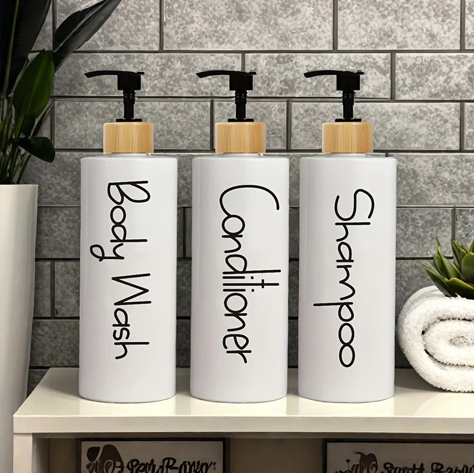 : Pump Containers For Shampoo & Gel - New
