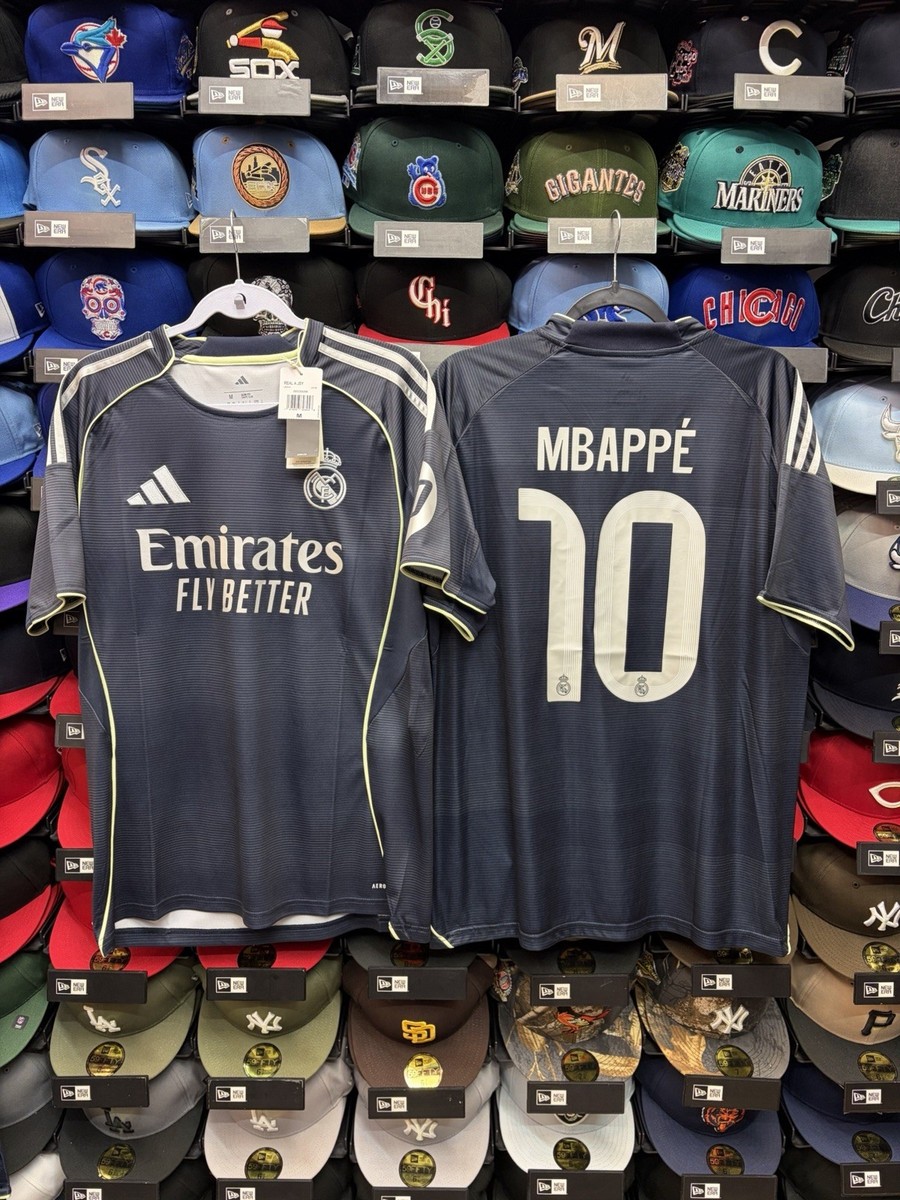 Real Madrid Kylian Mbappe 2025/26 Official Licensed Away Navy