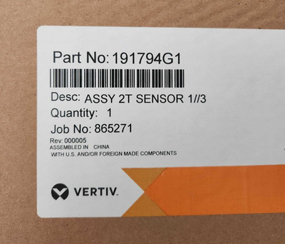 BRAND NEW VERTIV 191794G1 ASSY 2T SENSOR TEMPERATURE/PROCESS CONTROL