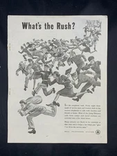 Magazine Ad* - 1944 - AT&T / Bell System - World War II - What's the Rush?